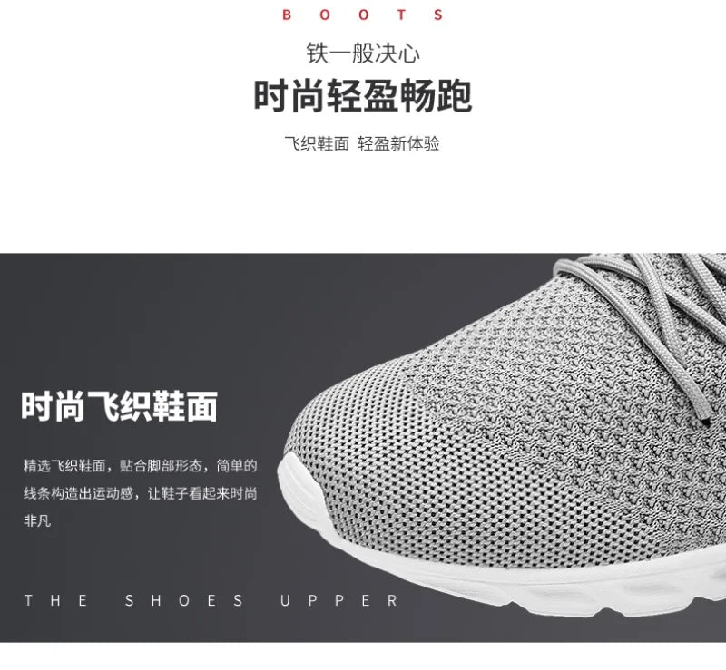 Men Casual Sports Shoes Air Mesh Lightweight Sneakers Anti-slip and wear-resistant Flat Walking Shoe Athletic Jogging Size 36